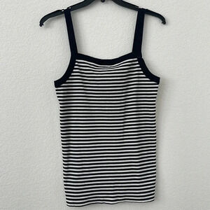 Old Navy | Black & White Striped Knit Tank | XL